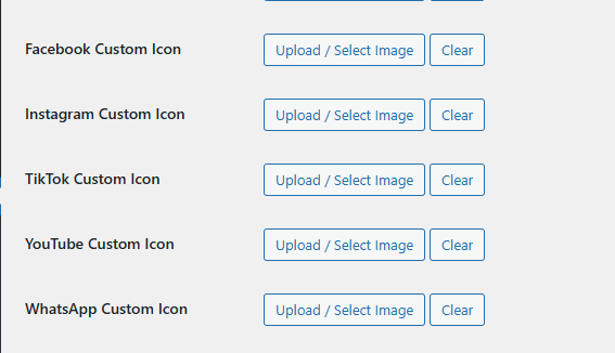 Custom icon controls