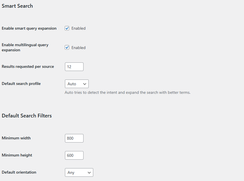 Search logic and import rules are built around SEO and publishing needs