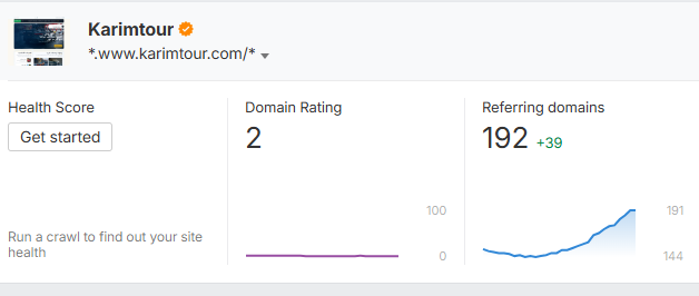 Ahrefs confirms authority growth and a stronger referring-domain profile